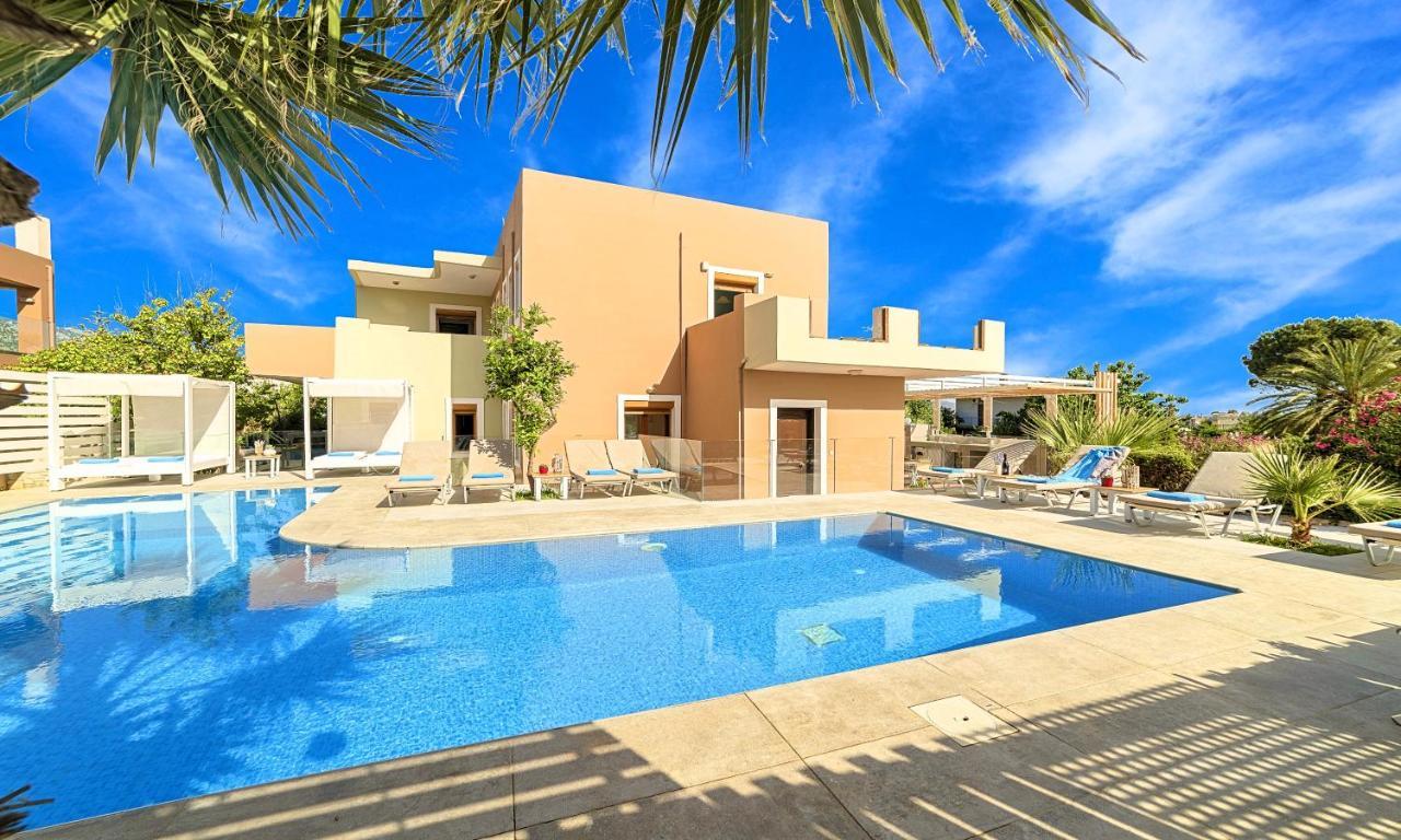 Island Villa Heated Pool Georgioupoli Esterno foto